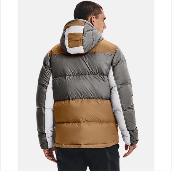 Under Armour® Men’s ColdGear® Infrared Down Blocked Jacket in ANTIQUE OCHRE - Picture 2 of 16